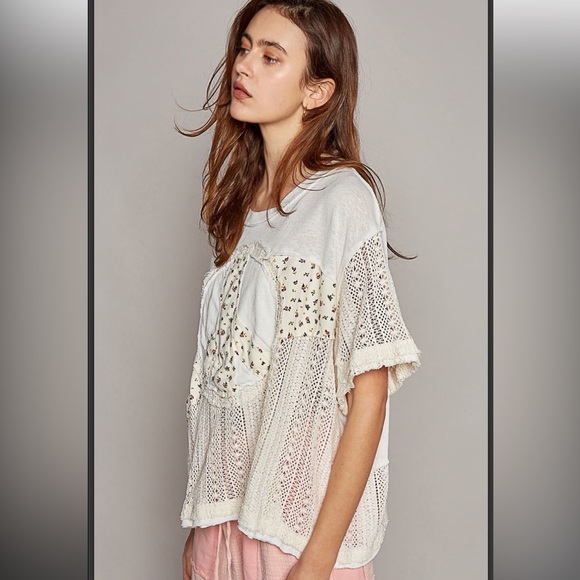 53 ❤️POL crochet peace top - Picture 5 of 6